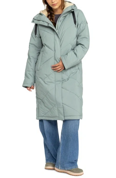 Roxy Ellie Waterproof 600 Fill Power Warmflight® Insulated Coat In Lily Pad
