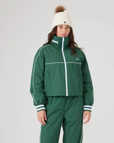 Roxy Emily Track Jacket In Green