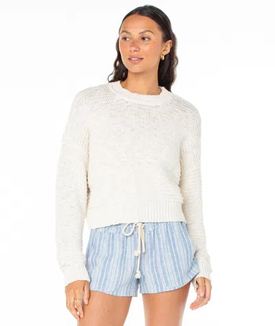 Roxy Enchanted Sky Crewneck Sweater In Neutral