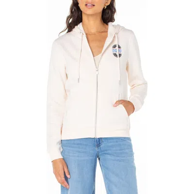 Roxy Evening Hike Fleece Zip Hoodie In Pink