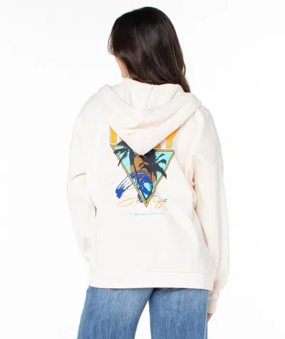 Roxy Evening Lineup Hoodie In White