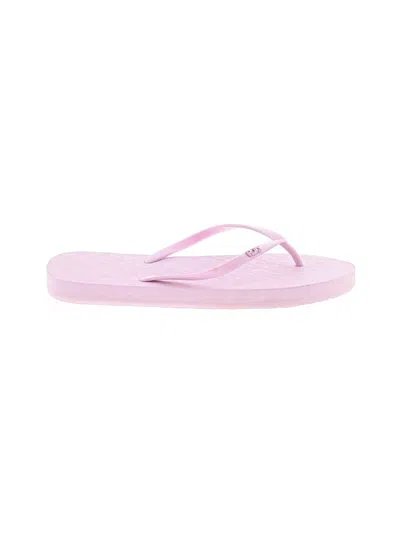 Pre-owned Roxy Flip Flops In Pink