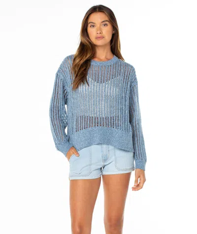 Roxy Flipside Sweater In Blue