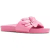 Roxy Flower Girl Slide Sandal In Medium Pink