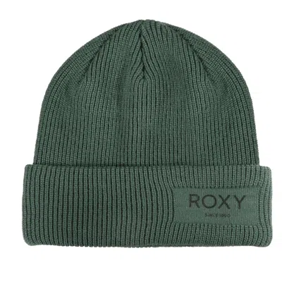 Roxy Folker Beanie In Duck Green