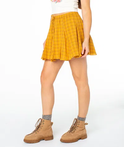 Roxy Forever Dreamin Skirt In Yellow