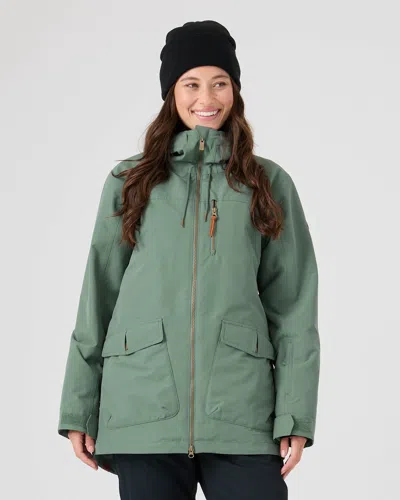 Roxy Free Love Jacket In Green