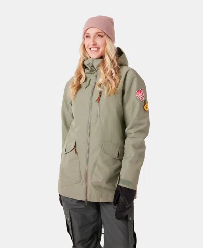 Roxy Free Love Jacket In Green