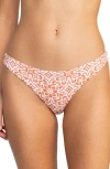 Roxy Fresco Tile Cheeky Bikini Bottom In Multicolor