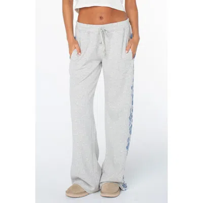 Roxy Fringing Reefs Drawstring Pants In Gray