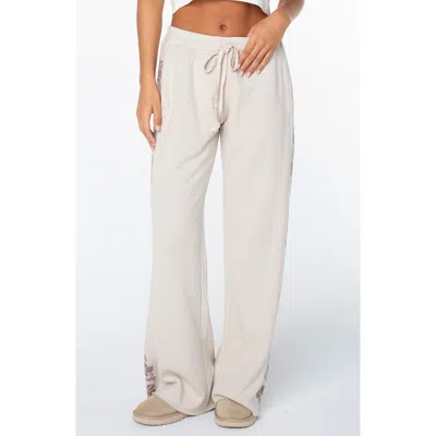 Roxy Fringing Reefs Drawstring Pants In White