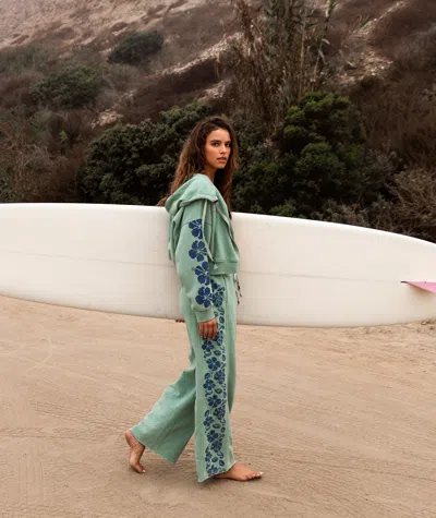 Roxy Fringing Reefs Pant In Blue