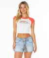 Roxy Garrett Wave Tee In Blue