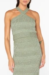 Roxy Gemma Halter Sweater Tank In Green