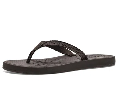 Roxy Gianna Ii Women's Sandals Dark Brown: 9 M, Synthetic In Multi