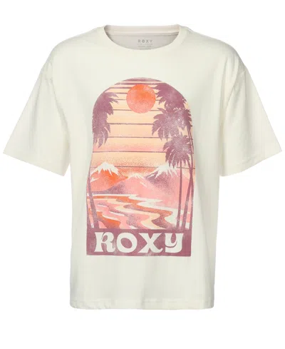 Roxy Kids' Girls 7-16 Golden Hour Oversized T-shirt In White