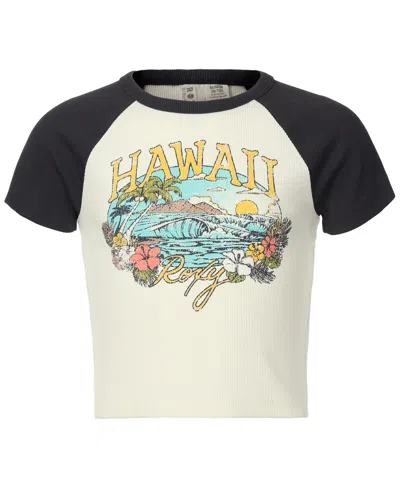Roxy Kids' Girls 7-16 Hawaii Raglan Short-sleeve T-shirt In Multi