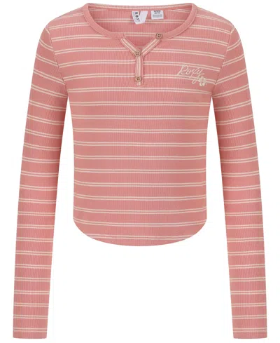 Roxy Kids' Girls 7-16 Sandy Shores Long Sleeves Top In Pink