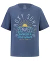 Roxy Girls' 7-16 The Sun Oversized Short-sleeve T-shirt In Blue