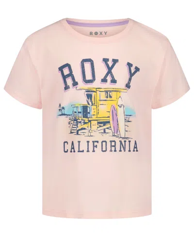 Roxy Kids' Girls' 7-16 Crewneck Graphic T-shirt In Pink