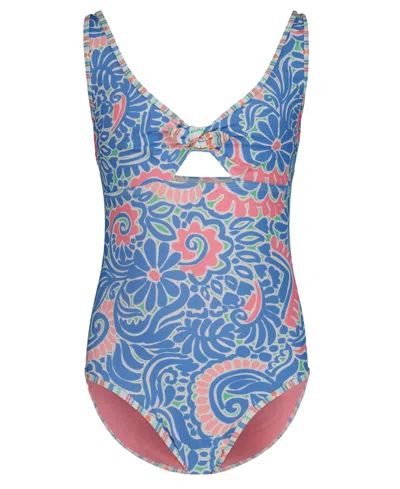 Roxy Girls' 7-16 Floral One-piece Swimsuit In Multi