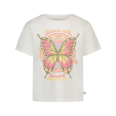 Roxy Girls' Butterfly Groove Tee In White