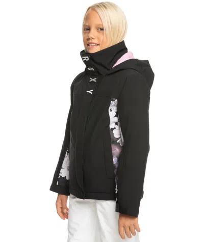 Roxy Kids' Girls Dryflight Galaxy Snow Jacket In Black