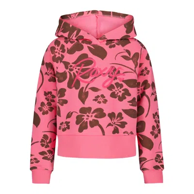 Roxy Girls' Floral Swell Hoodie In Blue