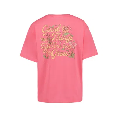 Roxy Girls' Good Things Oversized Tee In Pink