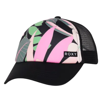 Roxy Girls Honey Coconut Trucker In Black
