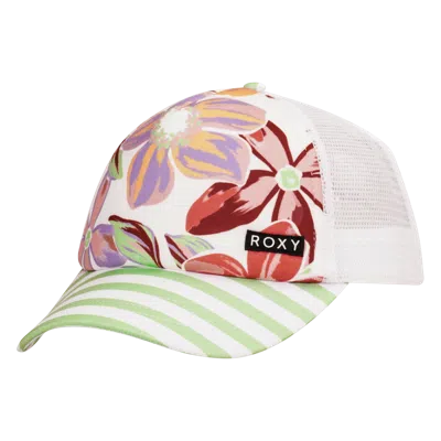 Roxy Girls Honey Coconut Trucker In Multi