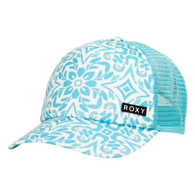 Roxy Girls Honey Coconut Trucker In Blue