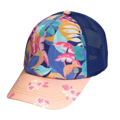 Roxy Girls Honey Coconut Trucker In Multi