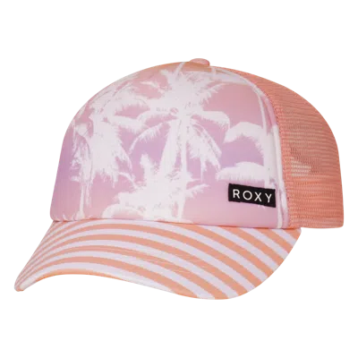 Roxy Girls Honey Coconut Trucker In Pink