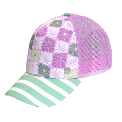 Roxy Girls Honey Coconut Trucker In Pink