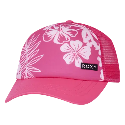 Roxy Girls Honey Coconut Trucker In Pink