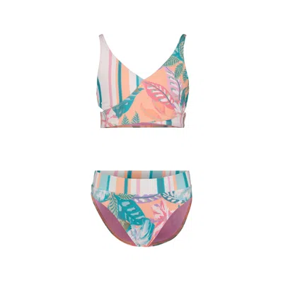 Roxy Girls' Hot Tropics Bikini Set In Multi