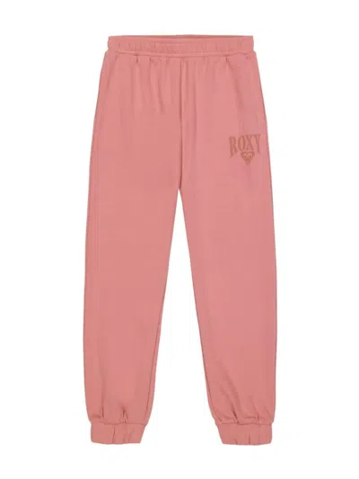 Roxy Babies' Girls Logo Relaxed Joggers In Mauve Glow