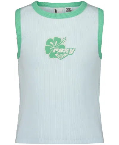 Roxy Girls' One More Time Tank In Blue
