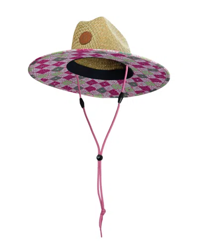 Roxy Girls Pina To My Colada Straw Panama Hat In Multi