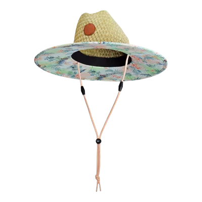Roxy Girls Pina To My Colada Straw Panama Hat In Neutral