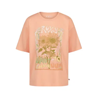 Roxy Girls' Sunshine Oversized Tee In Pink