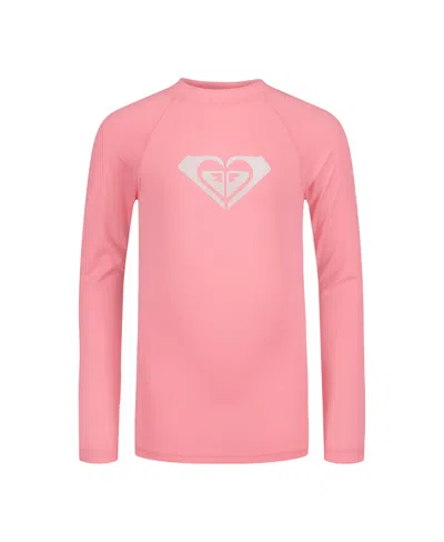 Roxy Girls' Whole Hearted Long Sleeve Rashguard In Purple