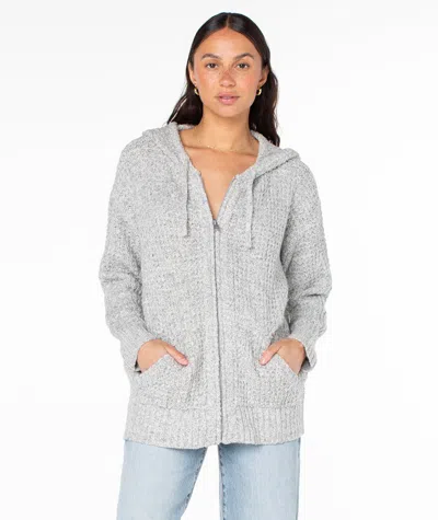 Roxy Glassy Mornings Zip-up In Gray