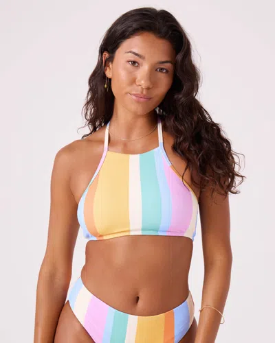 Roxy Go My Way High Neck Bikini Top In Multi
