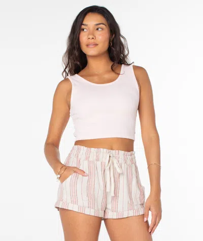 Roxy Good Keepsake Crop Top In Pink