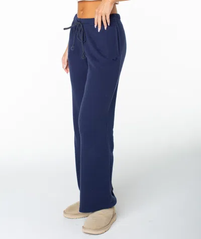 Roxy Good Times Cotton Terry Pants In Blue