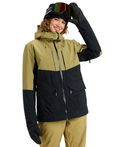 Roxy Gore-tex Stretch Purelines Jacket In Green