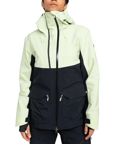 Roxy Gore-tex Stretch Purelines Snow Jacket In Green