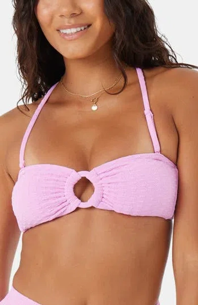Roxy Haleiwa Bandeau Bikini Top In Pink